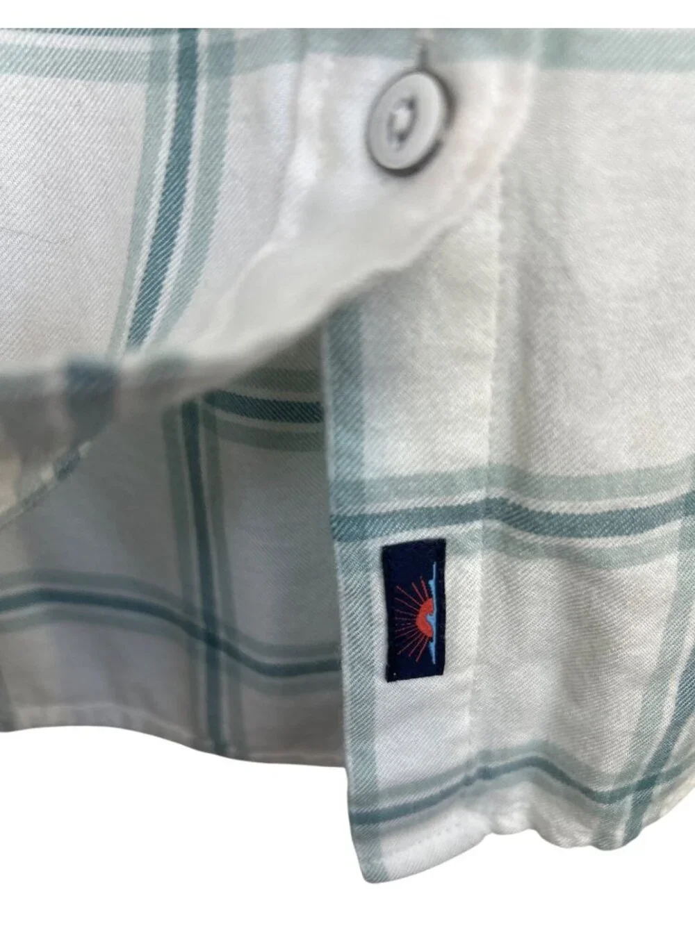 Faherty Women's XS  Plaid Button-Up Shirt Pockets Long Sleeve Coastal Casual
